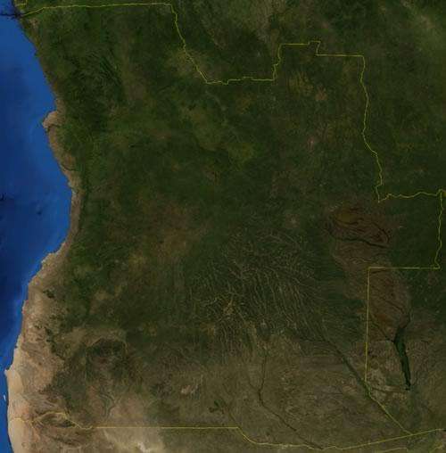 Angola Satellite Photo