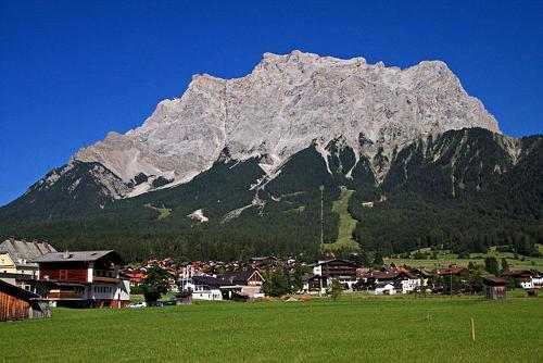 Zugspitze, highest mountain of Germany