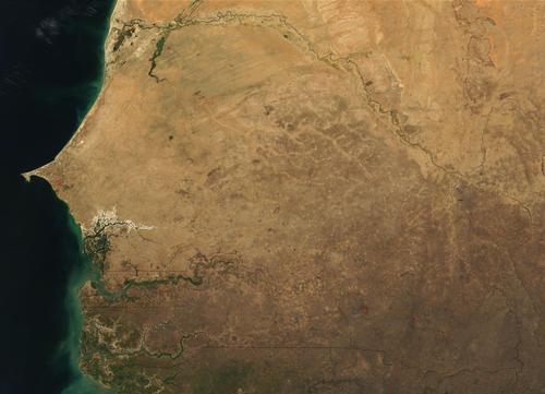 Senegal Satellite photo