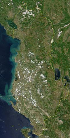 Albania Satellite Photo