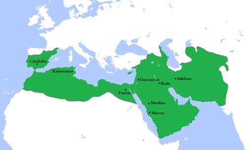 Omayyad Caliphate at the height of its power 