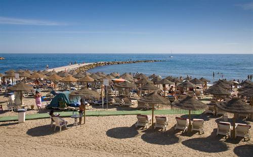 Sun tourists flock to Andalusia's beaches, here Marbella