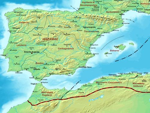 Roman Spain c. 400 AD . 