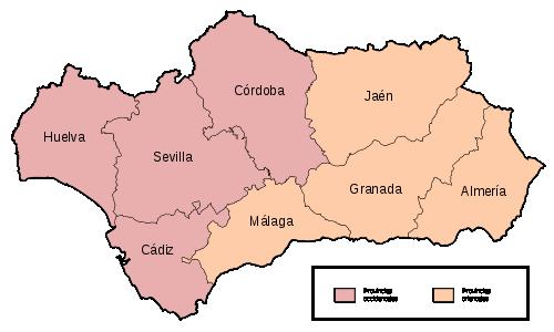 Provinces Andalusia 