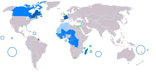 French Language Map