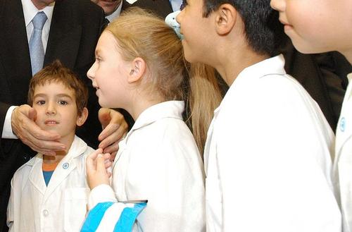 Argentina white school uniforms