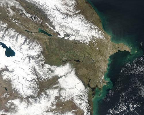 Azerbaijan Satellite Photo