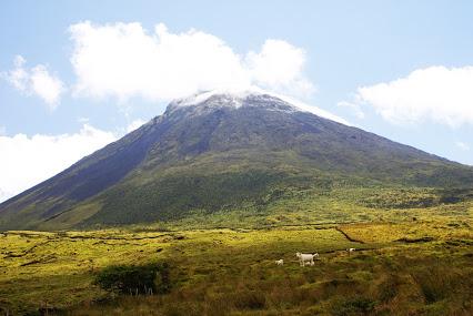 Montanha de Pico, highest mountain in the Azores on the island of Pico 