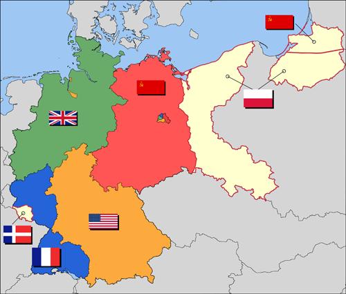 Germany became after the 2nd World War II. divided into occupation zones; Bavaria was occupied by the Americans