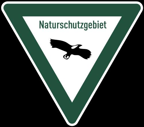 Old logo of 'Naturschutzgebiete', but still in use in Bavaria