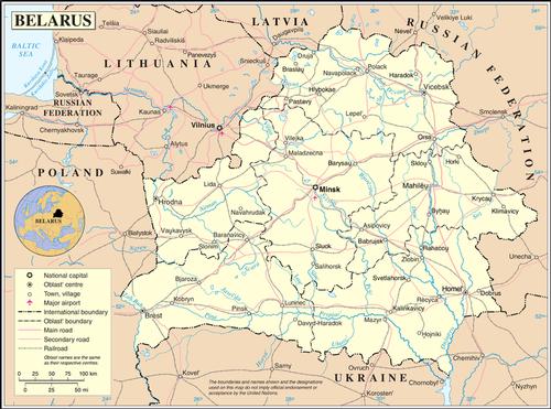 Belarus Topographic Map