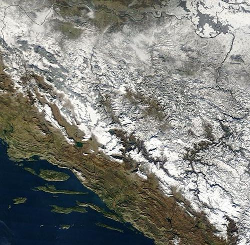 Bosnia and Herzegovina Satellite photo
