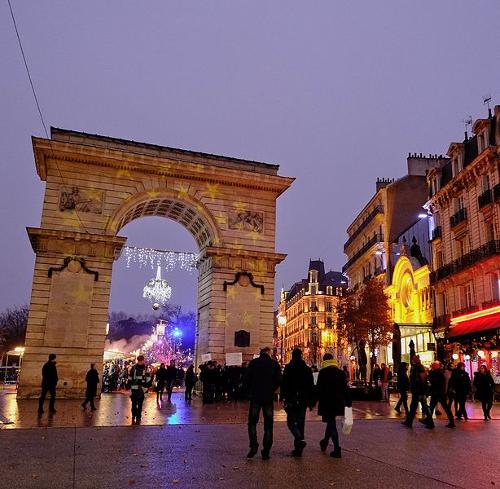 Old town of Dijon in Burgundy 