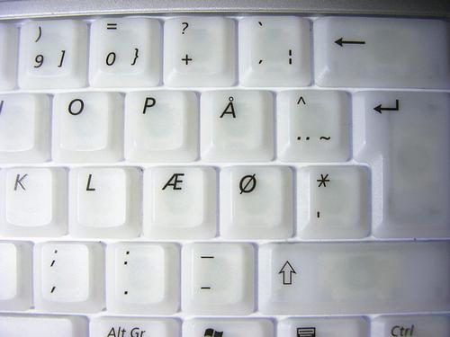 Danish Computer Keyboard