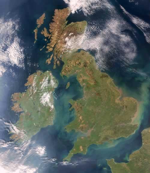 United Kingdom Satellite photo: NASA