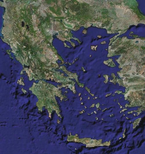 Greece Satellite Photo
