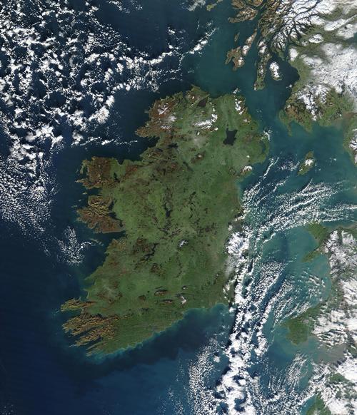 Northern Ireland Satellite Photo