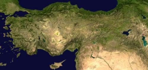 Turkey Satellite Photo
