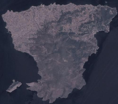 Aegina Satellite photo