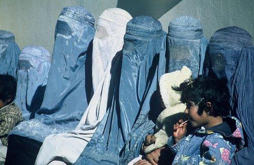 Women in Afghanistan often wear a burqa