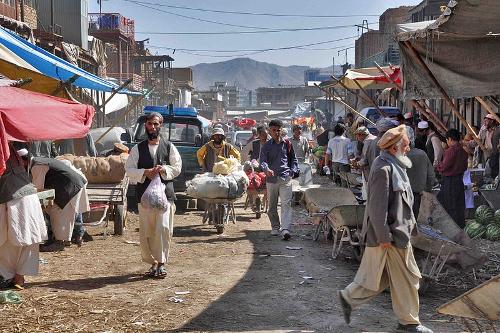 Street scene in Kabul, Afghanistan
