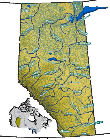 Rivers of Alberta