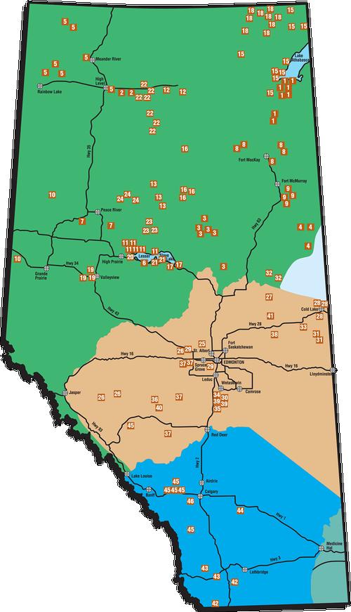 First Nations Towns Map