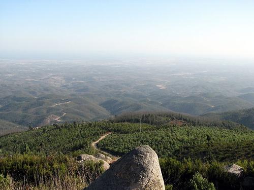 View from Foia , the highest point in the Algarve 