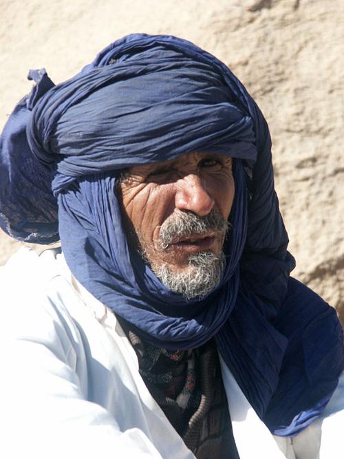  Tuareg man from Algeria in traditional clothing 