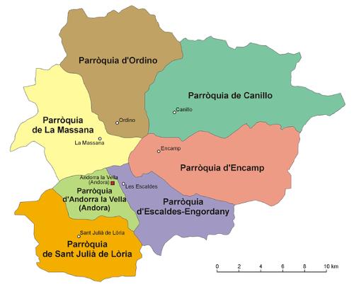 Andorra administrative division