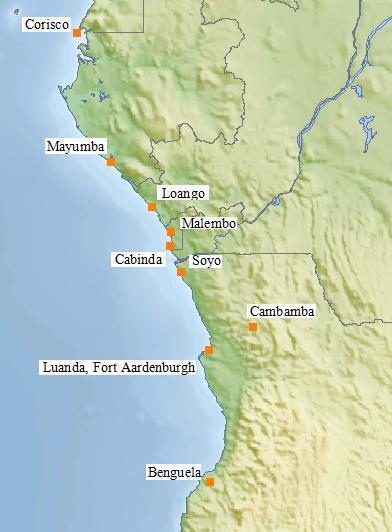 Loango-Angola coast in 1711