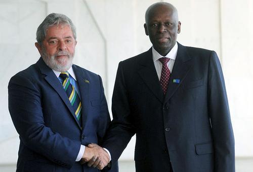 Dos Santos and Lula, Angola