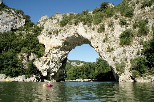 Sun on the Ardeche waters