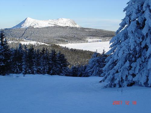 The Mont Mézenc was already covered with snow in mid-December 2007 