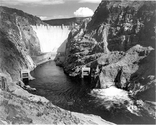 The Hoover Dam in Arizona was Inaugurated in 1936 