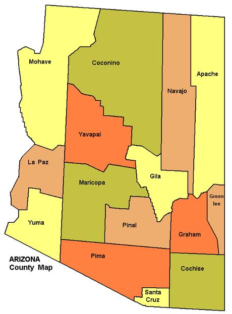 Arizona counties overview