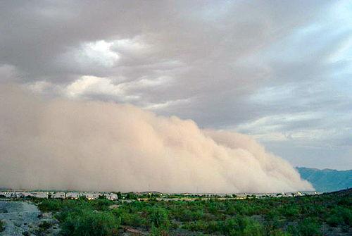 Dust storm near Phoenix, Arizona