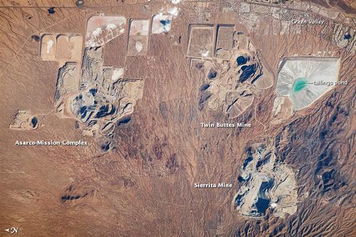 Copper Mines Arizona (NASA)