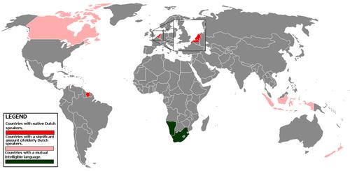 Language map Dutch