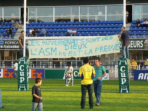 Supporters of ASM Clermont Auvergne