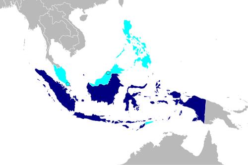 Language map Indonesia