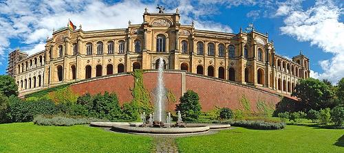 The 'Maximilianeum', in this building has been the seat of the Bavarian Parliament since 1949