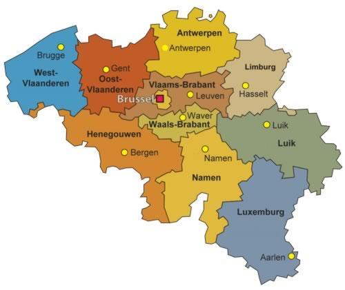 Belgium Provinces 
