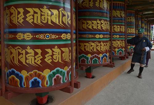 Prayer wheels Bhutan