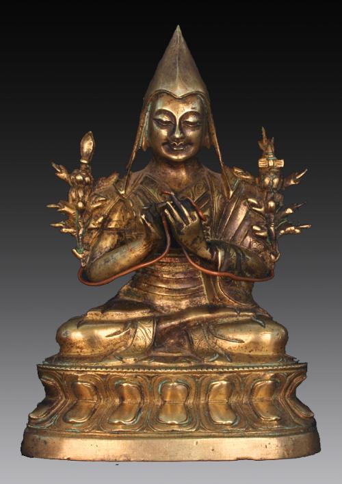 Je Tsongkhapa, founder of the Gelug School of Tibetan Buddhism