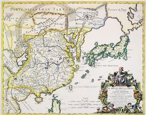 Bhutan map 17th century