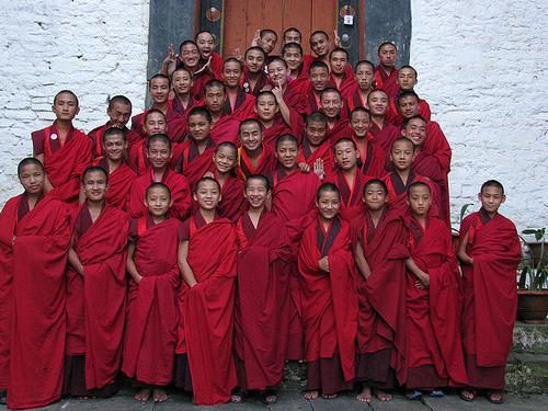 Bhutanese student monks