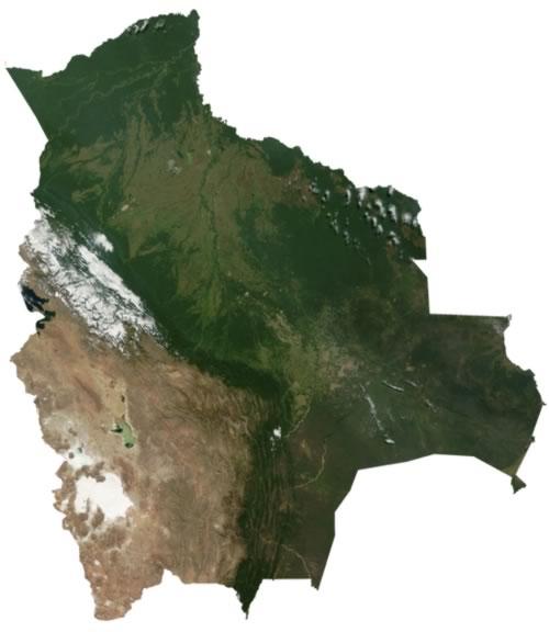 Bolivia Satellite photo
