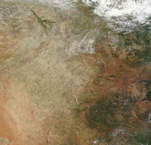 Botswana Satellite Image