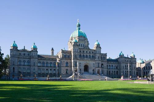 British Columbia Parliament Building in the capital Victoria
